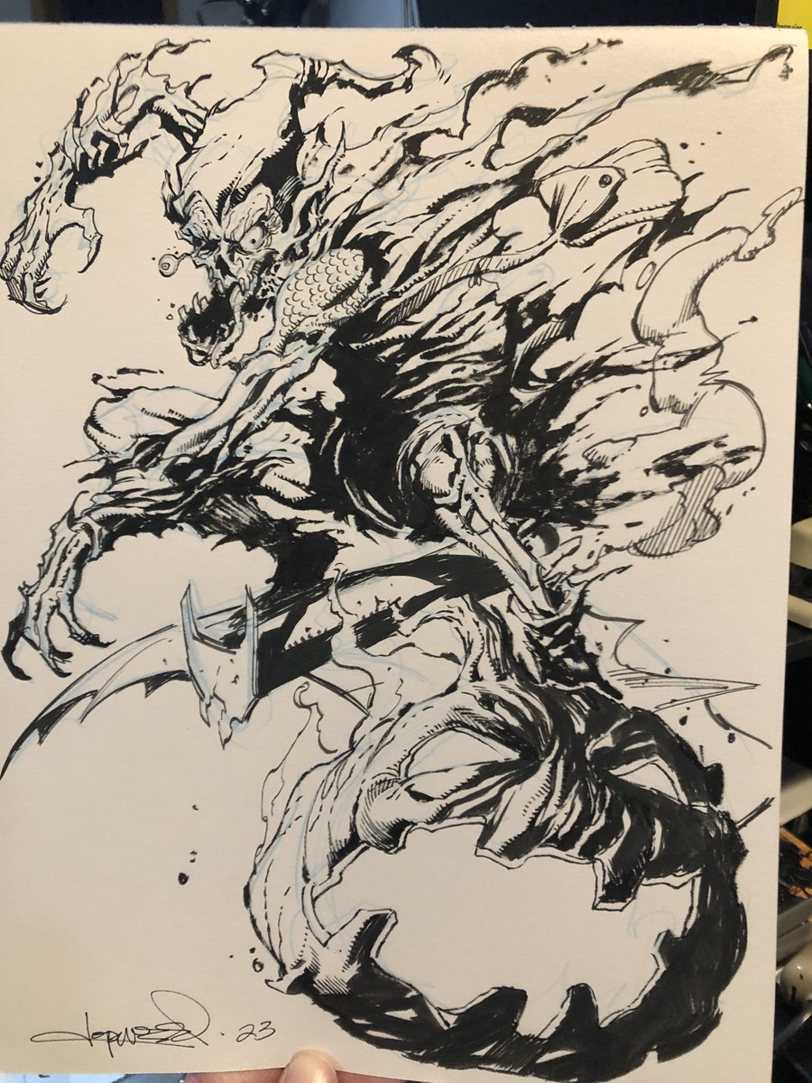 aaronlopresti's tweet photo. Finally broke through on #Fragtober! #Zombie #GreenGoblin. Great pieces by Fraga and @MattBahr6 well! https://t.co/AapvPBw1u0
