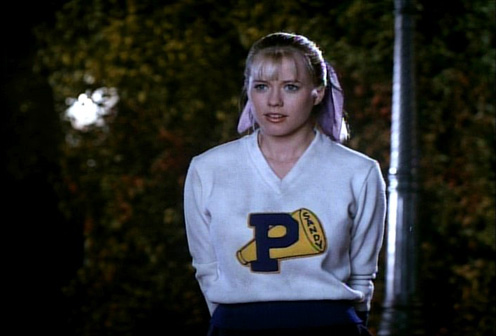 I love Sandy the Cheerleader from #TheMidnightHour. She's all action! When she isn't dragging Phil into the backseat of his car, she's whalloping vampires over the head with her flashlight. When they have to get the ring from Mitch's hand, she goes straight to the cleaver.