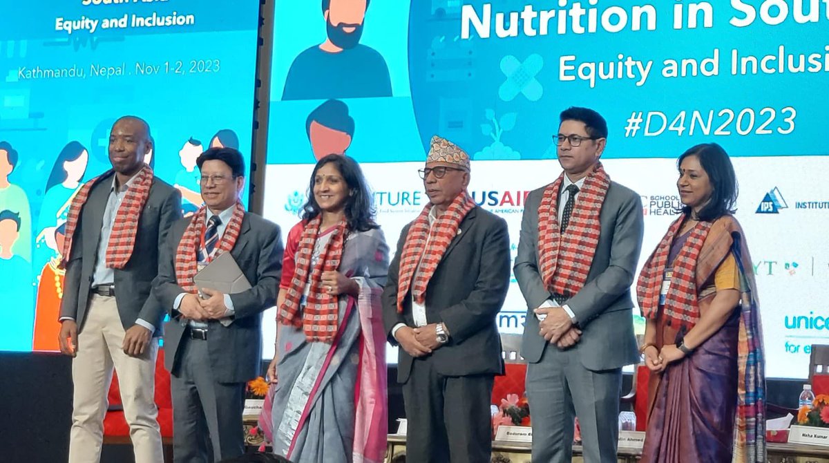 What a privilege to open #D4N2023 with the Minister of Agriculture and Livestock for Nepal. This research and implementation conference is very dear to my heart - this regional event in-person is such a feast! @CGIAR @IFPRI @OneCGIAR_TAFSSA