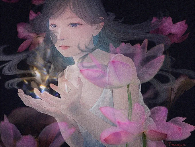 #フォロワー1万人以下の絵師が力作を投稿してたくさんのフォローを貰うタグ 線は鉛筆 着色PC 出力後は岩絵具。  面倒な事をしている者です。 よろしくお願いいたします