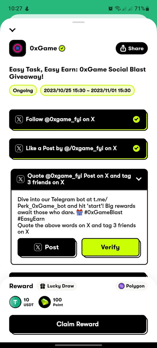 LeDungHoan19's tweet photo. Dive into our Telegram bot at https://t.co/v3wVZZy7yq Perk_OxGame_bot and hit 'start'! Big rewards await those who dare.
 #OxGameBlast #EasyEarn @0xgame_fyi https://t.co/wLhwf8RXM4