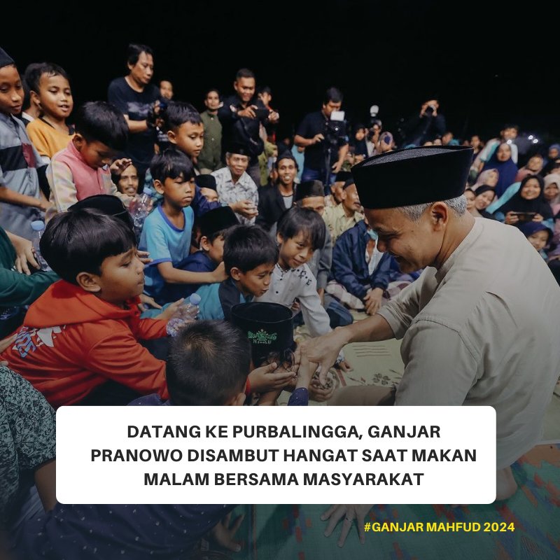 Semoga semangat kebersamaan yang ditunjukkan oleh Pak Ganjar bisa menular ke seluruh masyarakat Indonesia @partaicomedy 
Ganjar Presiden