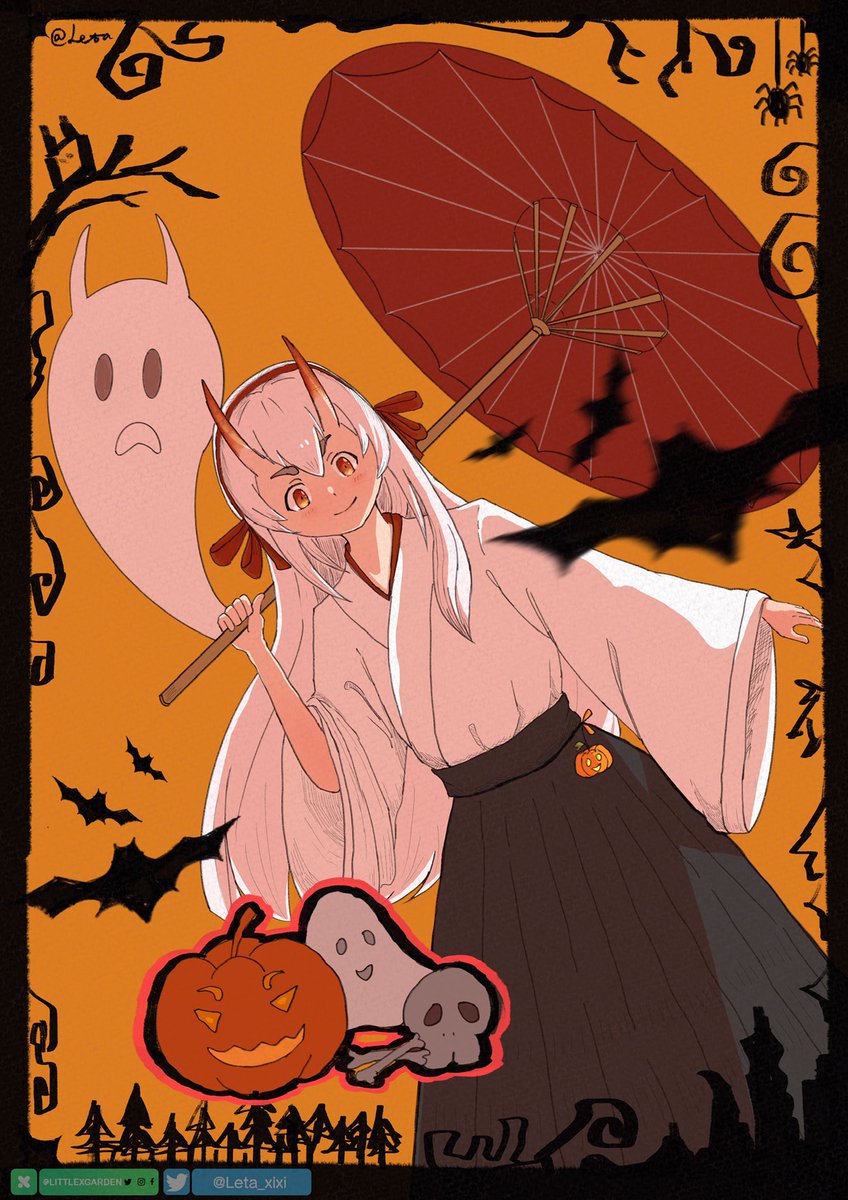 Leta_xixi's tweet photo. #HappyHalloween 
#TokyoDemonBrideStory
#大東京鬼嫁伝 https://t.co/XdLeU0hWRO