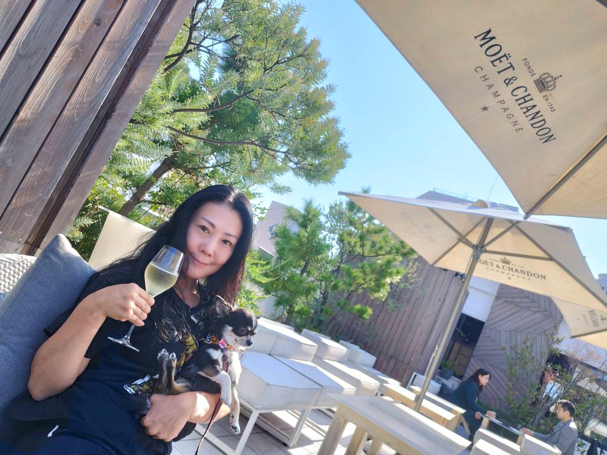 enkamikiyo's tweet photo. MOËT & CHANDON🍾🥂東上野のイタリアン「Didot」屋上テラス🌹LUNAと一緒にのんびりして来ましたᐡᴥᐡ ⑉♥❀(♡°♥°♡)❀気持ちふんわり𓈒◌𓐍𓈒°𓈒◌𓐍𓈒
#MOËT #モエシャンドン #東上野 #Didot
#ルナ #LUNA https://t.co/yO4xGYI2Ru