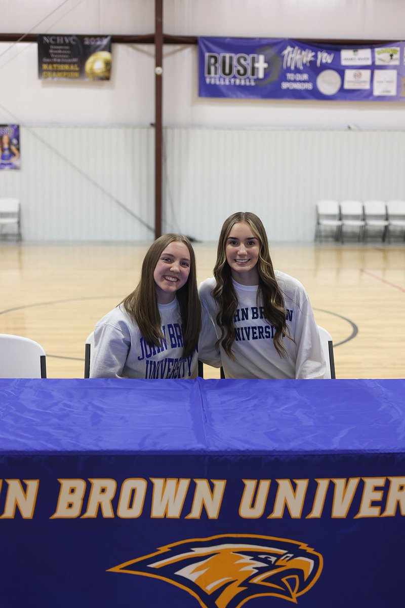 Couldn't be more excited to officially sign with <a href="/JBUathletics/">JBU Golden Eagles</a>! Thank you <a href="/CoachSoda/">Jeff Soderquist</a> for believing in me and being a part of today's event! Thanks to everyone who supported me. And <a href="/15HannahGibbons/">Hannah Gibbons</a>, I can't wait to be teammates for our college years!!