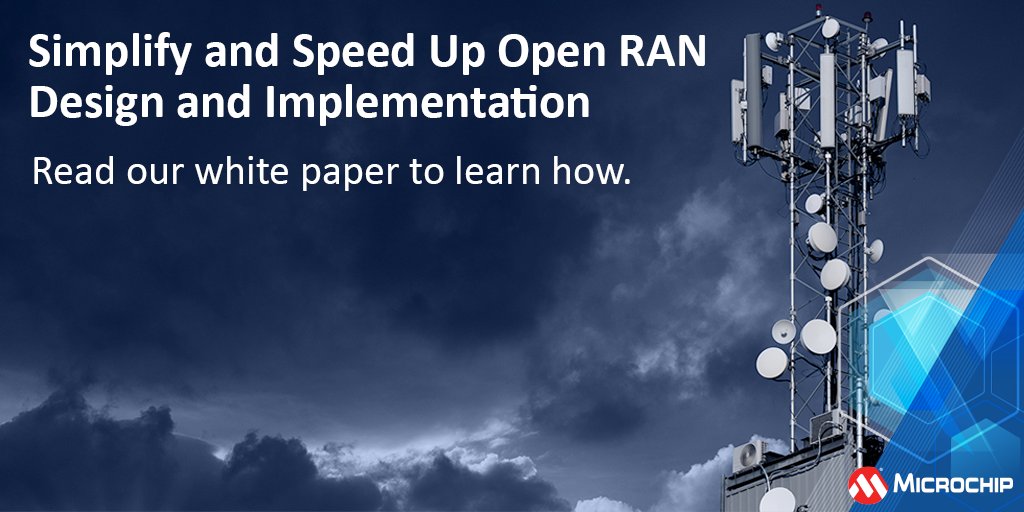 MicrochipTech's tweet photo. In this whitepaper, we outline the opportunities and challenges associated with Open RAN and consider the key functional blocks of an Open RAN as defined by the O-RAN Alliance. Download: https://t.co/j55MBiqFeI. #openran #5g #fcommunications #technology https://t.co/Ks9ei1nmSP