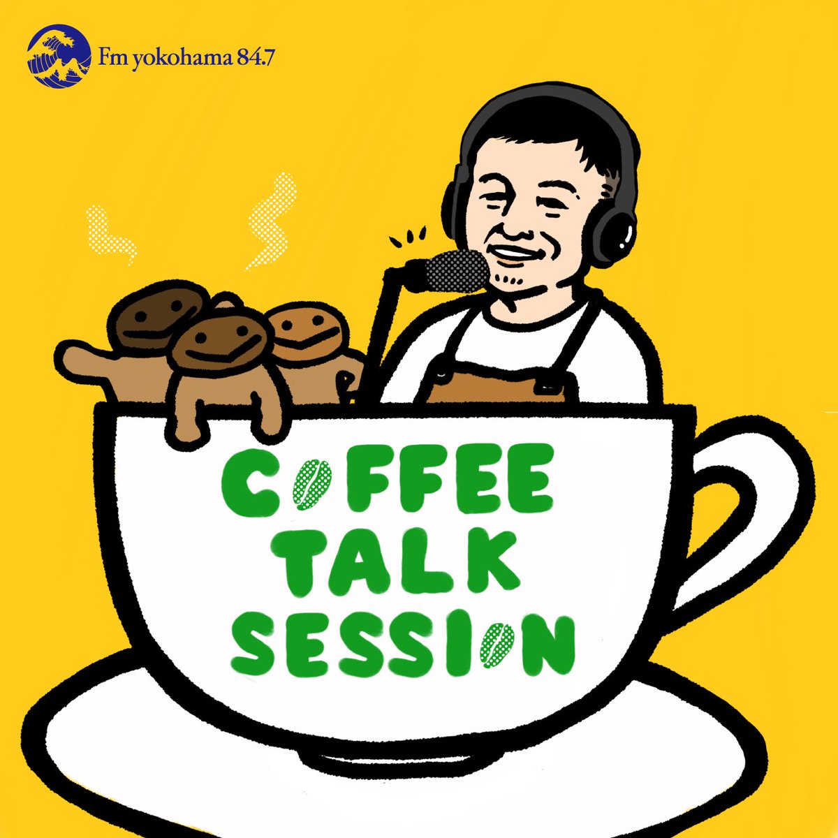 takashihoriuchi's tweet photo. 紅茶の日（11/1）に失礼いたします。

今月からFMヨコハマPodcastで新番組
『COFFE TALK SESSION 』がスタートします。

コーヒーが好きになる番組にします。

隔週月曜日午後5時頃更新。
ぜひ聴いてくださいね📻

https://t.co/emHFmRaQXh #FMヨコハマ https://t.co/Lpqp3Row3n