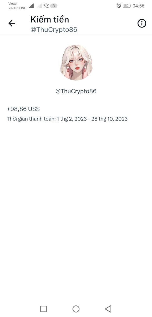 Doanh thu từ X nè các bác ơi.
Follow em và để lại cmt e chéo lại luôn nhé!
Tặng 10 bác mỗi bác 10k view khi retweet lại bài này ạ! #cheouytin #cheo #X #kiemtien