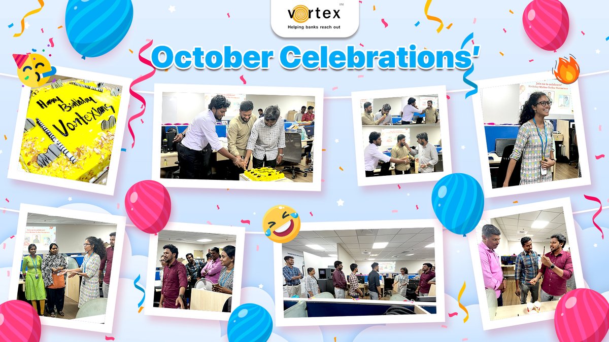 VortexATM's tweet photo. Concluding October ends with fun activities!
#vortexengineering #EmployeeEngagement #games #fun #october #birthday #celebration https://t.co/usZCa431uj