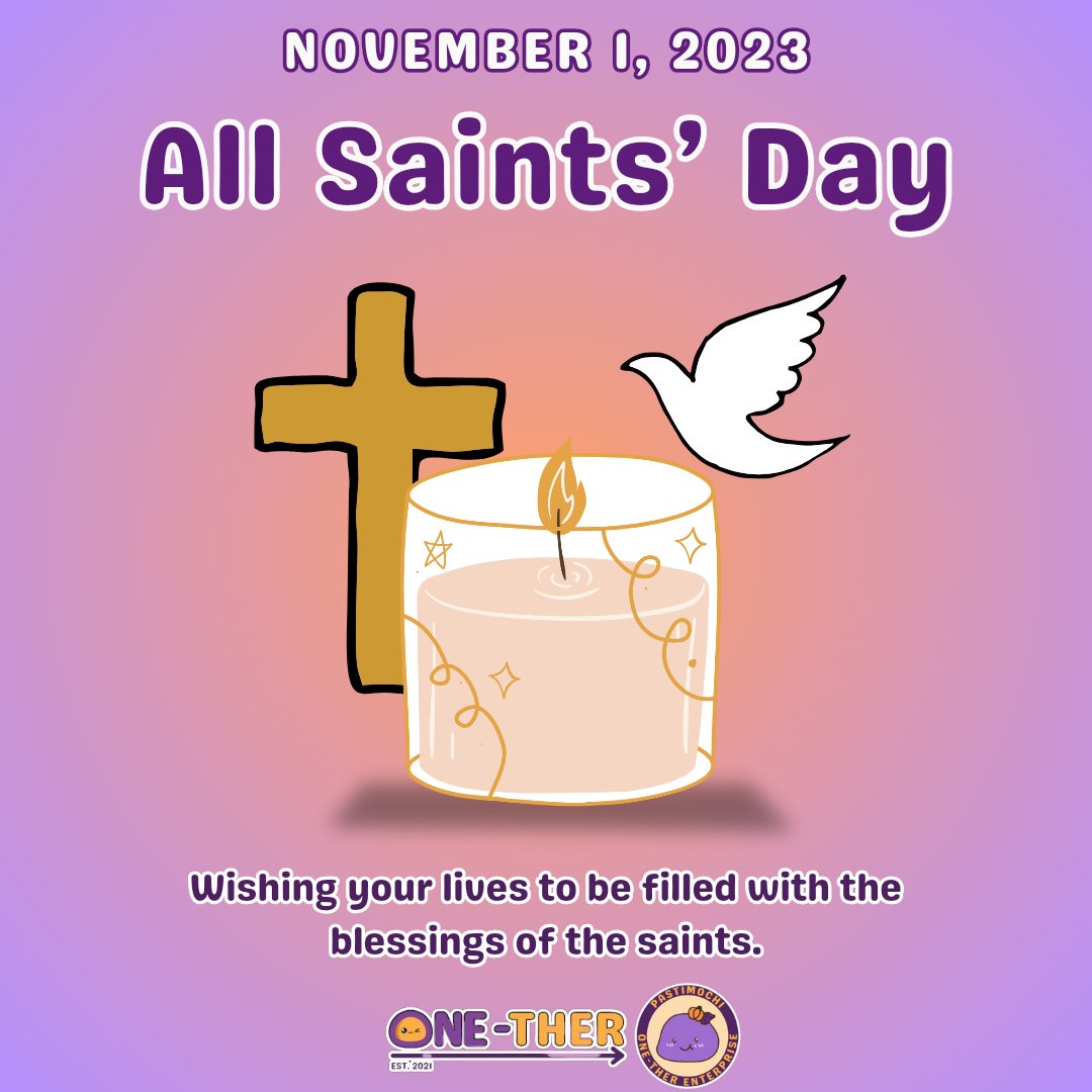 onether_ent's tweet photo. Today is the day of sadness, let love and remembrance prevail.  

#AllSaintsDay
#PASTIMOCHI https://t.co/Cq0KGJLXK1
