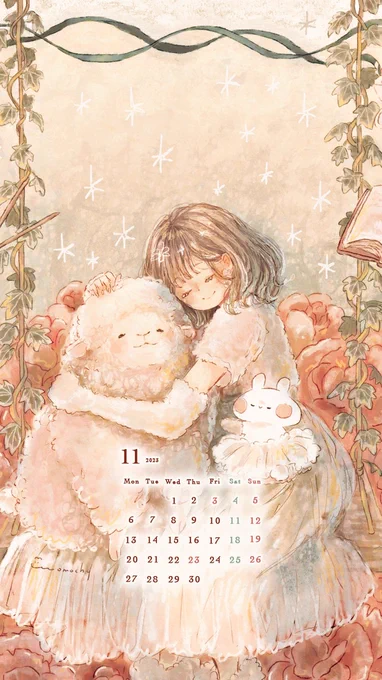 11月を楽しく過ごせるカレンダー  今月はベゴニアとひつじです.*  フリーヘッダーやアイコン、 他サイズの保存はこちら ↓  𖧷   今月はデザフェスもあります! よろしくお願いいたします