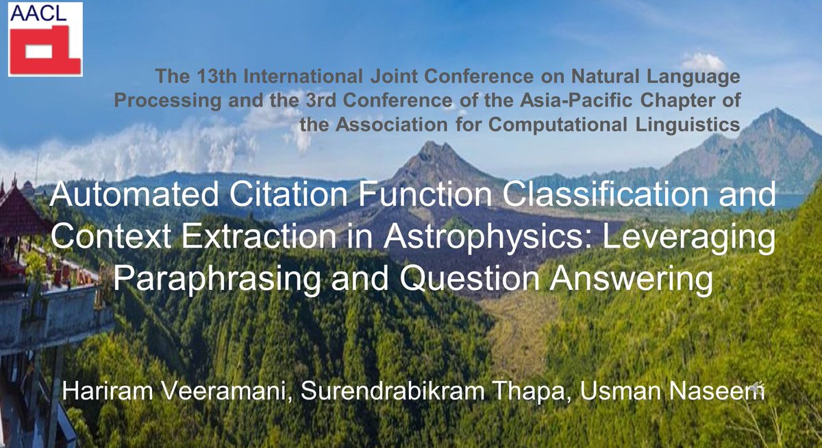 UsmanNaseem87's tweet photo. π’ Excited to present our works on (i) #MentalHealth, (ii) #FinNLP (iii) #ScientificLiterature at #AACL2023.
co-authors: @therealthapa @mehwishnetworks Hariram Veeramani, Qi Zhang, Liang Hu, Junaid Rashid https://t.co/ocyHV3w4Nr