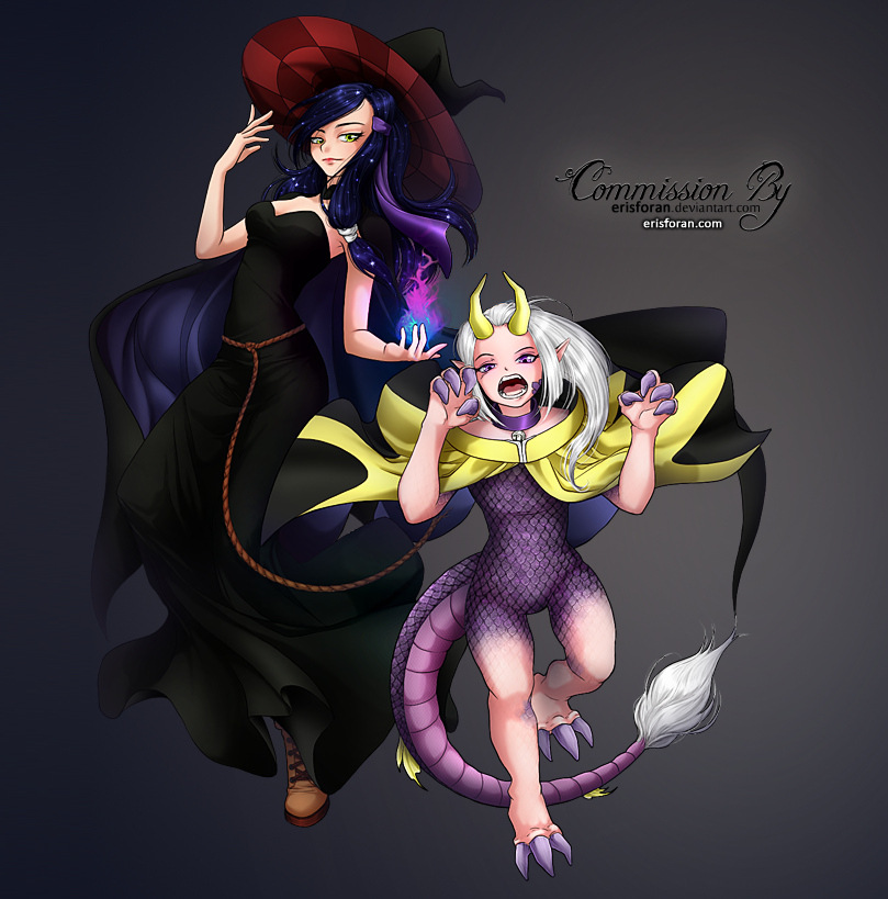 ErisForan's tweet photo. #commission for @Reality_Rewrite

Phew,  just in time!😝The dragon scales were rather challenging, but I think sometimes it's easier to go with your gut and  not overthink it. #HappyHalloween!!!

#art #illustration #artistsontwitter #Artist  #drawing #oc #originalcharacter https://t.co/alsSWyLny6