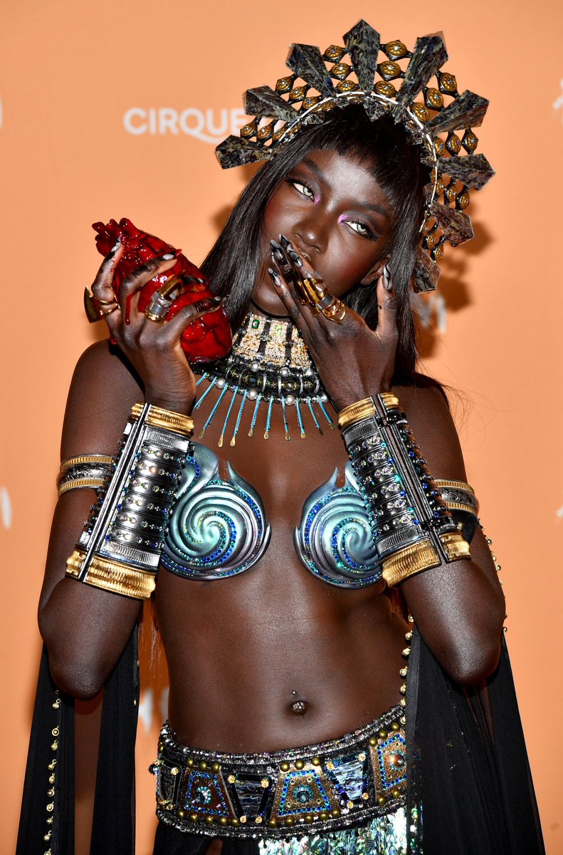 Anok Yai at Heidi Klum's 22nd Annual Halloween Party.