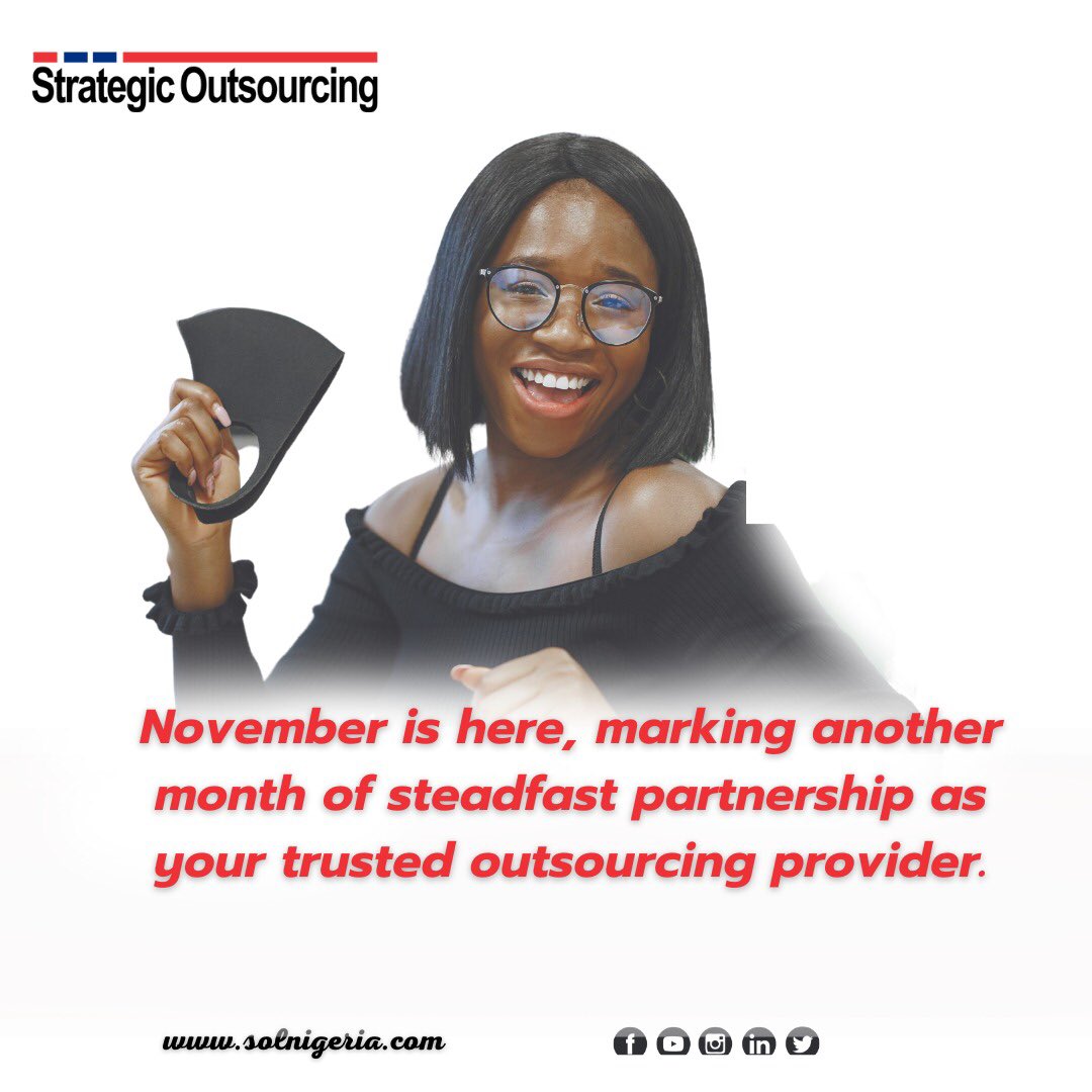 Happy New Month✨

Embracing November with unwavering partnership – your trusted outsourcing solution provider. 

#happynewmonth #november #OutsourcingExcellence #BusinessPartnership #novembervibes