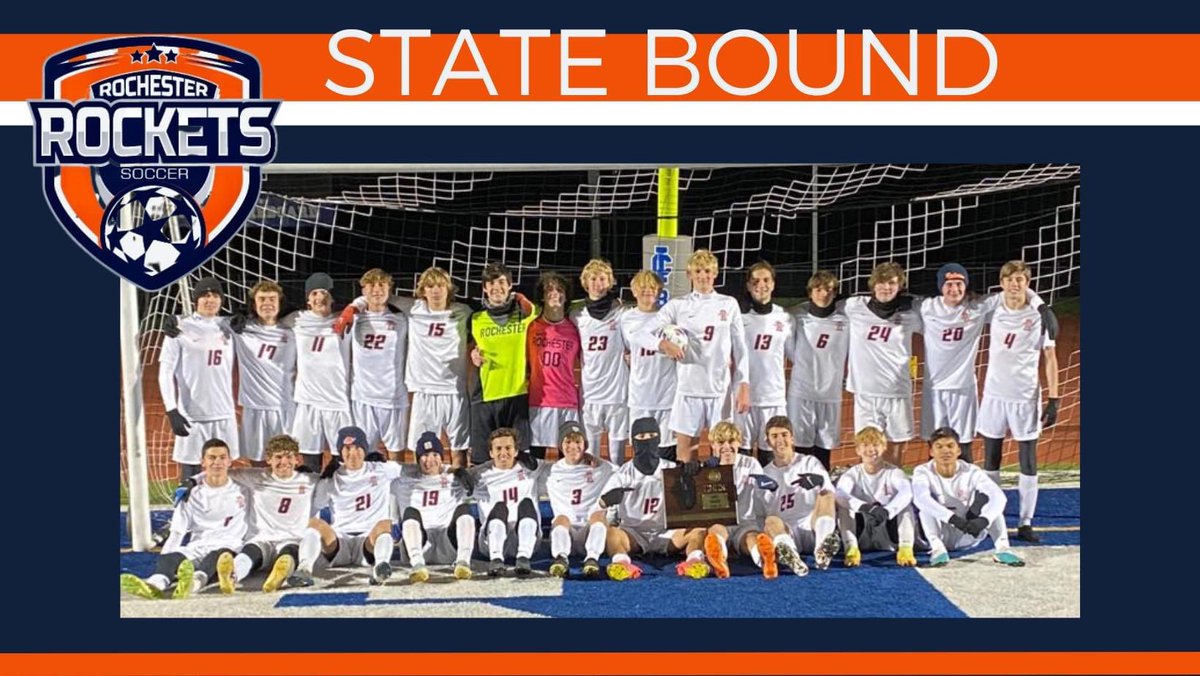 rhsboyssoccer23's tweet photo. Super-Sectional Final result:

Rochester 1 Triad 0

Rochester scoring:
1. Landon Kutscher assisted by Brayden Trello

RHS goalkeepers:
Joel Brock
Reid Loy

RHS record 19-5 https://t.co/bSmKhG4xgn
