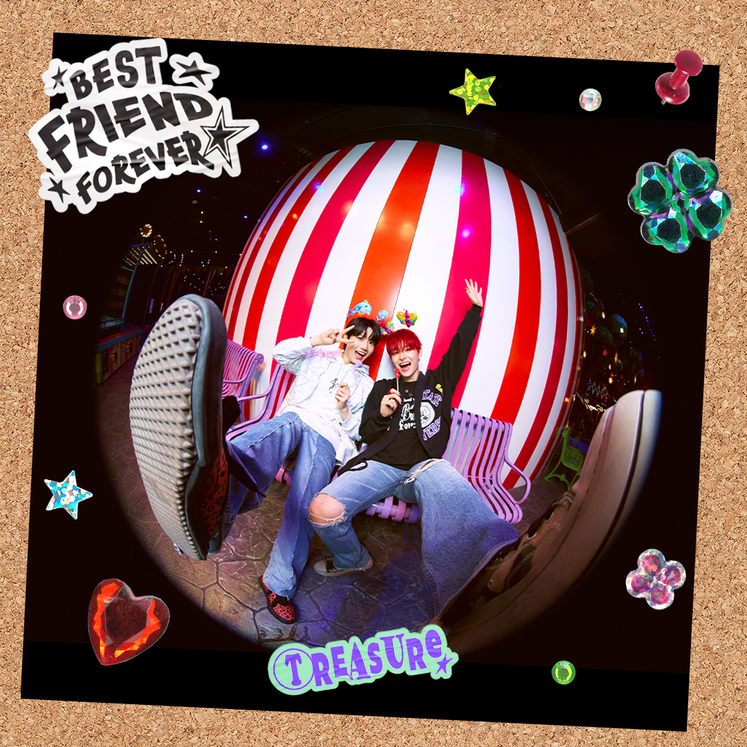 ygselect's tweet image. #TREASURE NEW MERCH [#BESTFRIENDFOREVER] CONCEPT PHOTO

#지훈×#준규 FOREVER☆★

BFF POP-UP에서 같이 놀아볼까?
📍WHERE? 일상비일상의틈byU+
426, Gangnam-daero, Gangnam-gu, Seoul
📍WHEN? 
NOV 10 ~ NOV 19, 11AM ~ 9PM (KST)

#트레저 #トレジャー #BFF #POPUP #LG유플러스 #YGSELECT