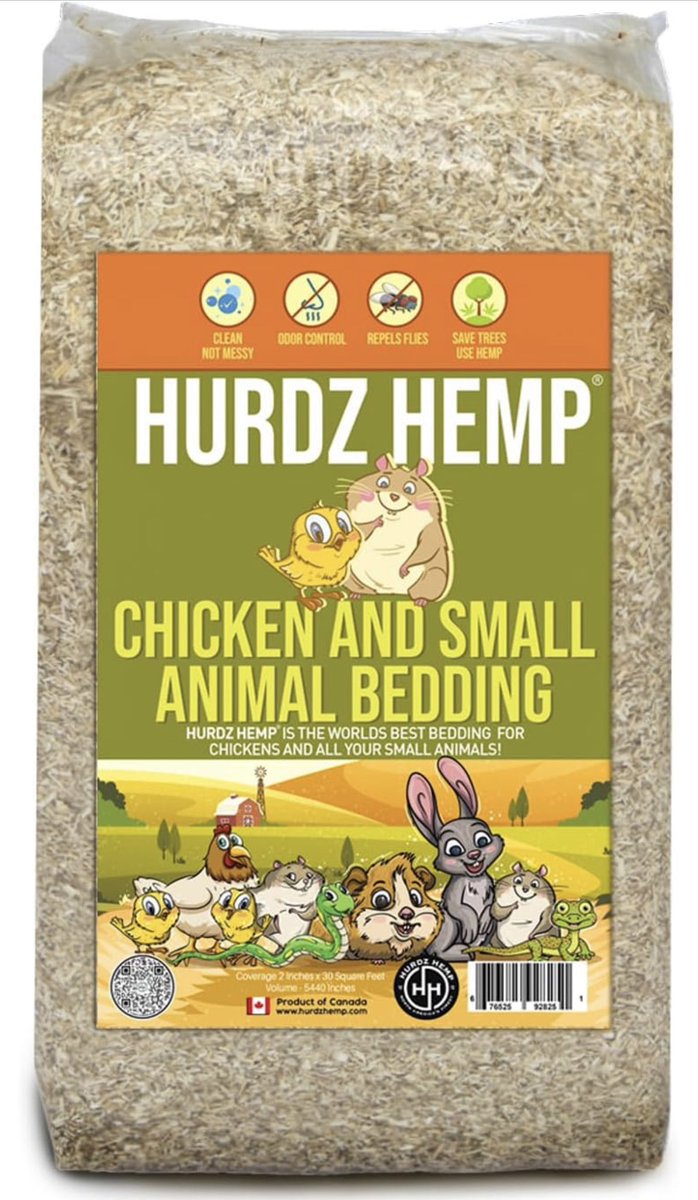 Hurdz Hemp best bedding for all your chickens and small animals 
a.co/d/dJj4qjq
#chickens #chickencoop #hempbedding #smallanimalbedding