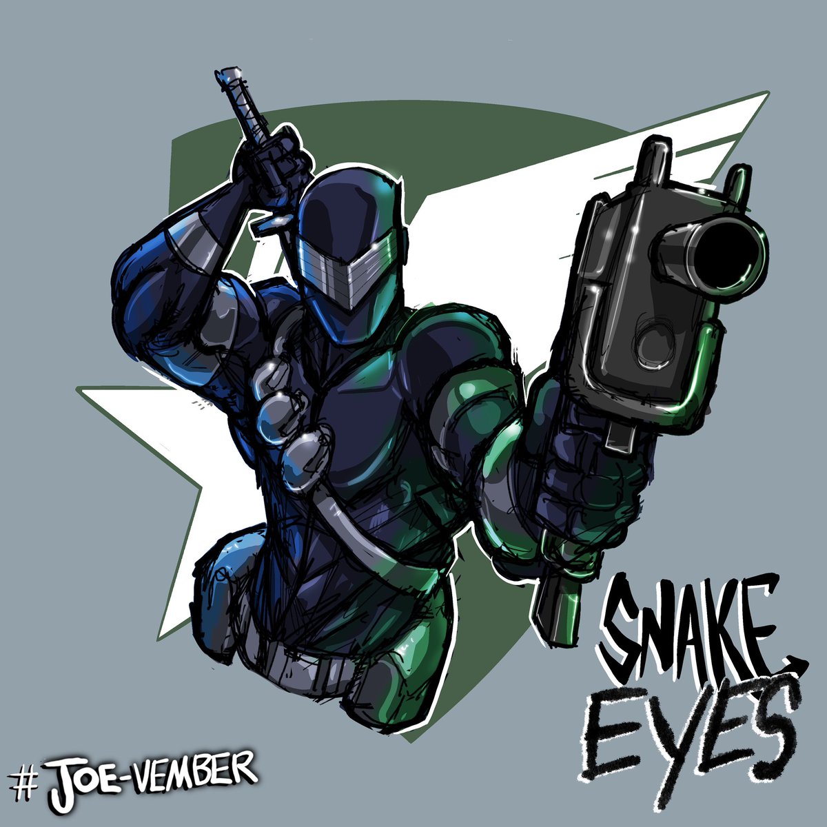 Snake Eyes #gijoe #snakeeyes #Joevember #actionforce