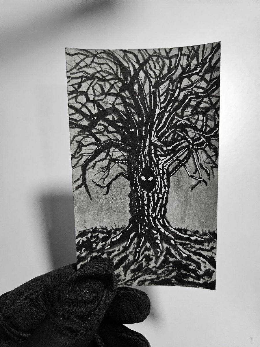 Thirst4War's tweet image. #inktober2023day28  prompt was #EVILTREE! Somehow I forgot to post these! Let&apos;s catch up really quick...
