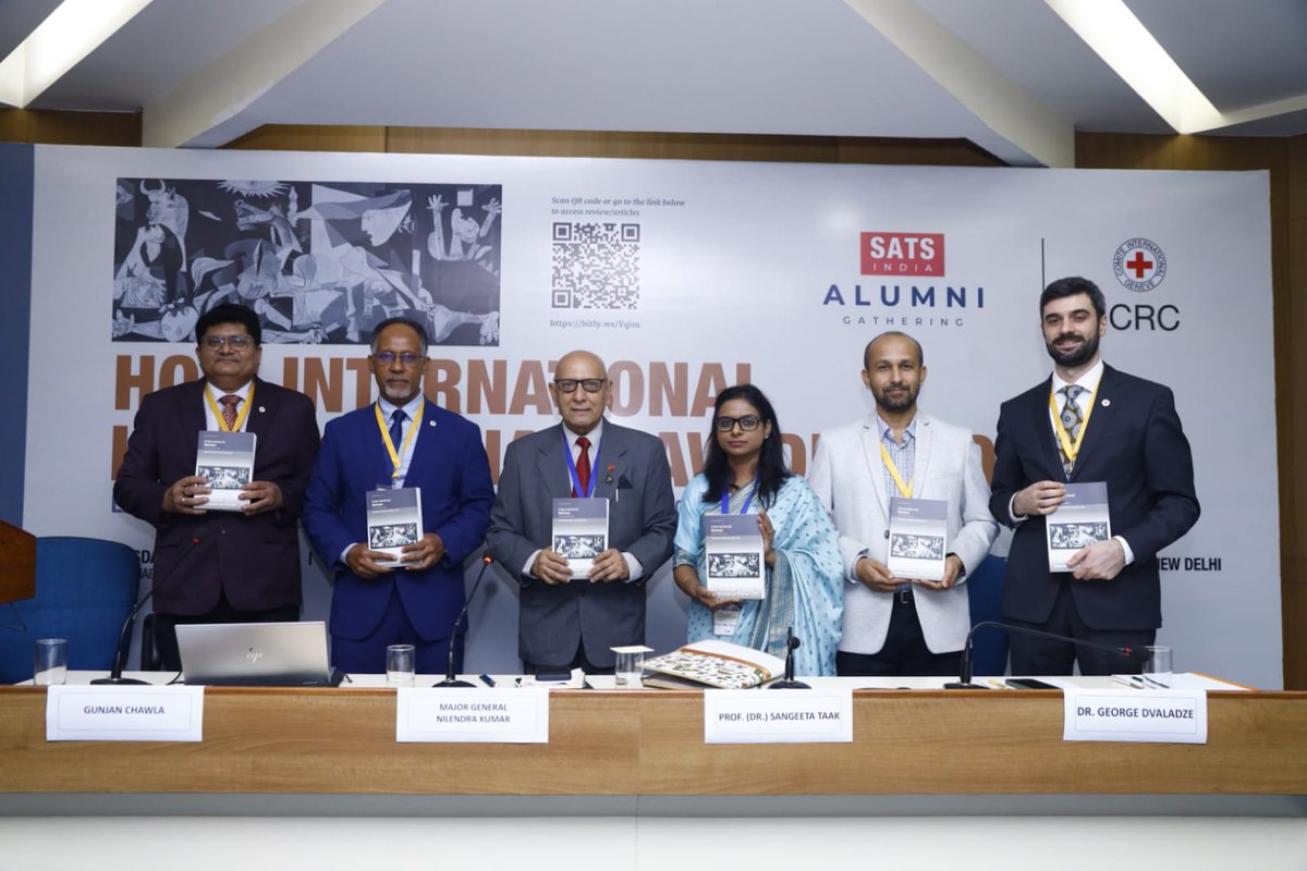 ICRC_nd's tweet photo. On 31st Oct, during the gathering of the alumni of the South Asia Training Session (SATS) on International Humanitarian Law, featuring a high-level panel discussion, one of the latest editions of International Review of the Red Cross, themed on 'How IHL Develops', was launched. https://t.co/RGDtBR5ICp