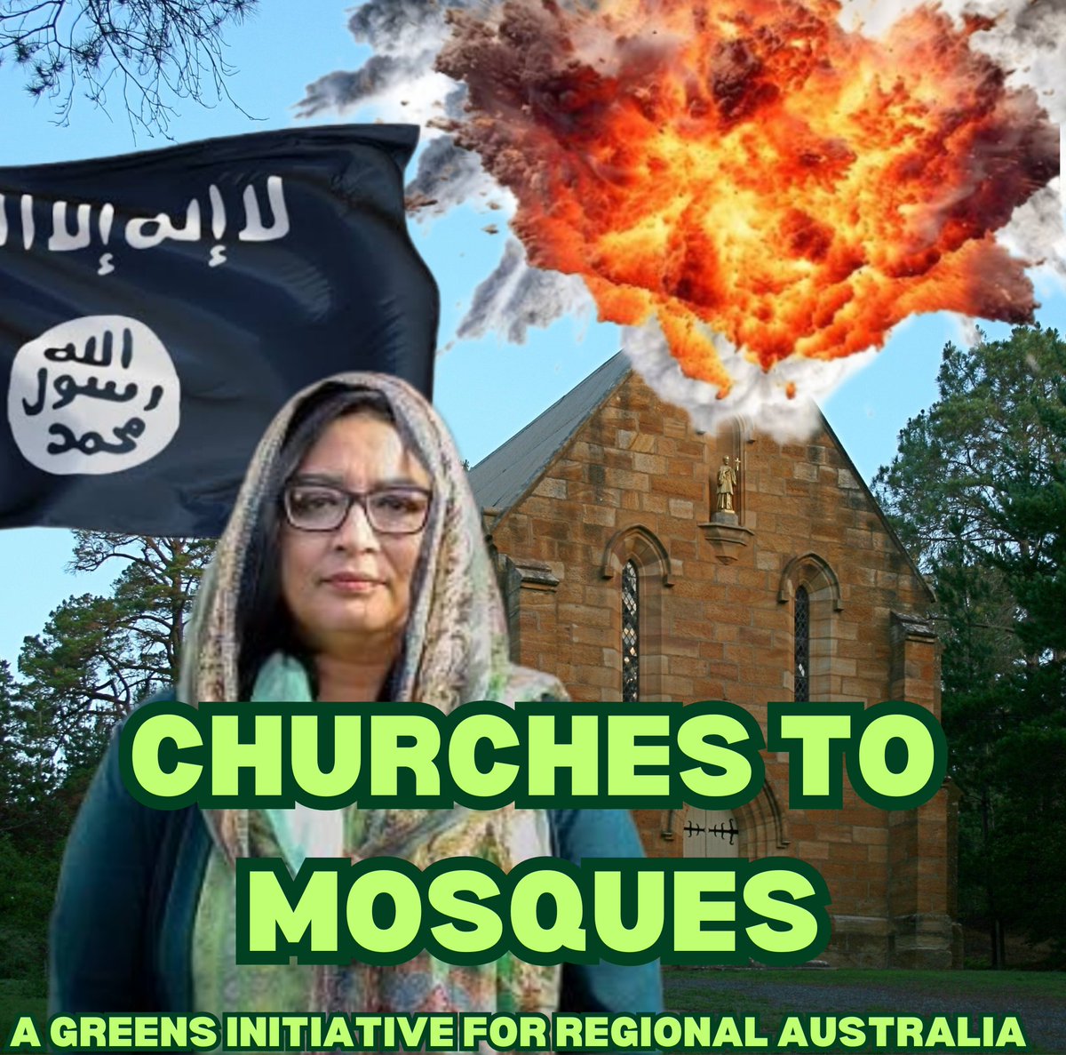 The renal crisis could get worse due to record-high migration. To solve this, we want to blow up crosses on churches in regional areas and turn the buildings into mosques💥✝️

This way, the Muslims can choose to live in regional areas when they arrive 🕌🤗

#RealSolutions