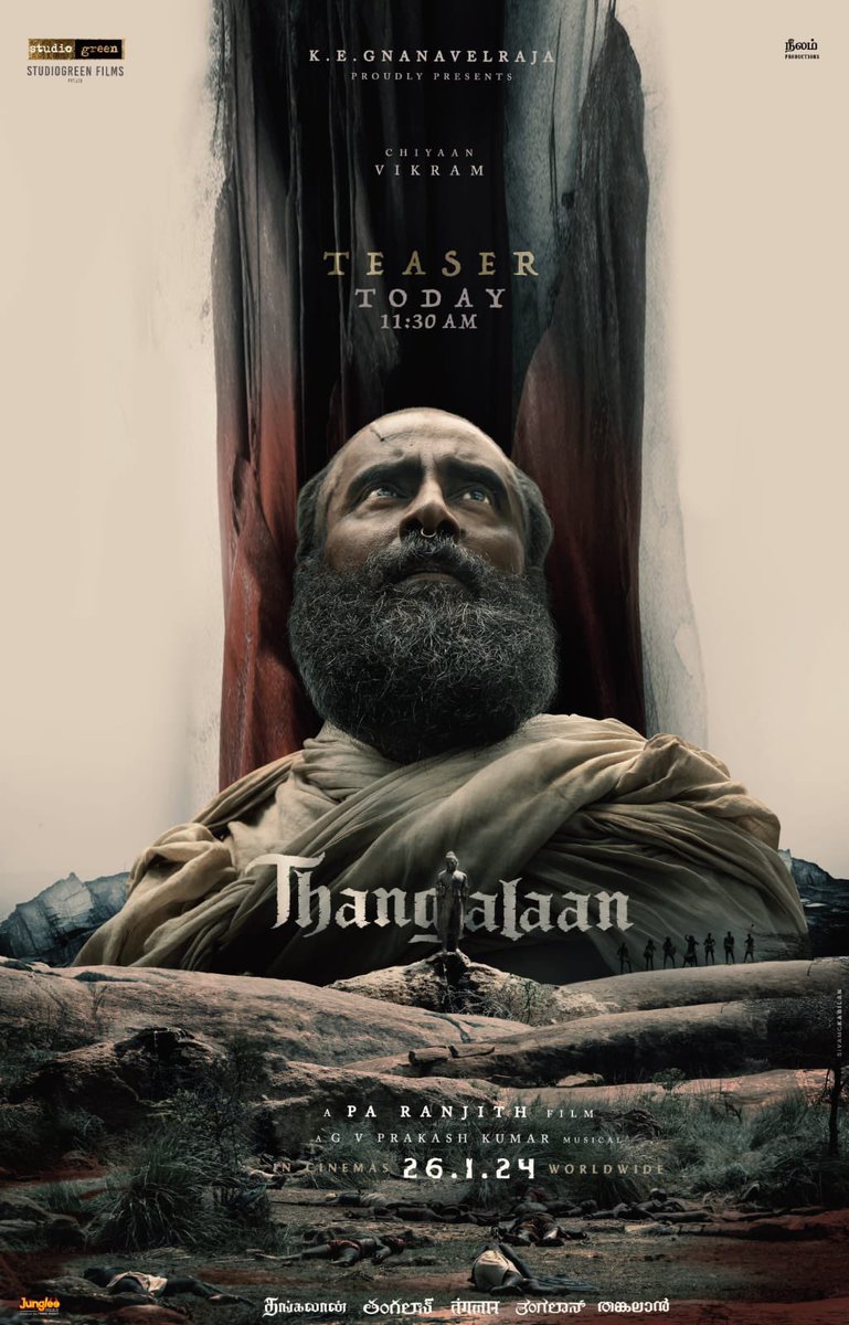 chiyaan's tweet image. Set to go. #thangalaan