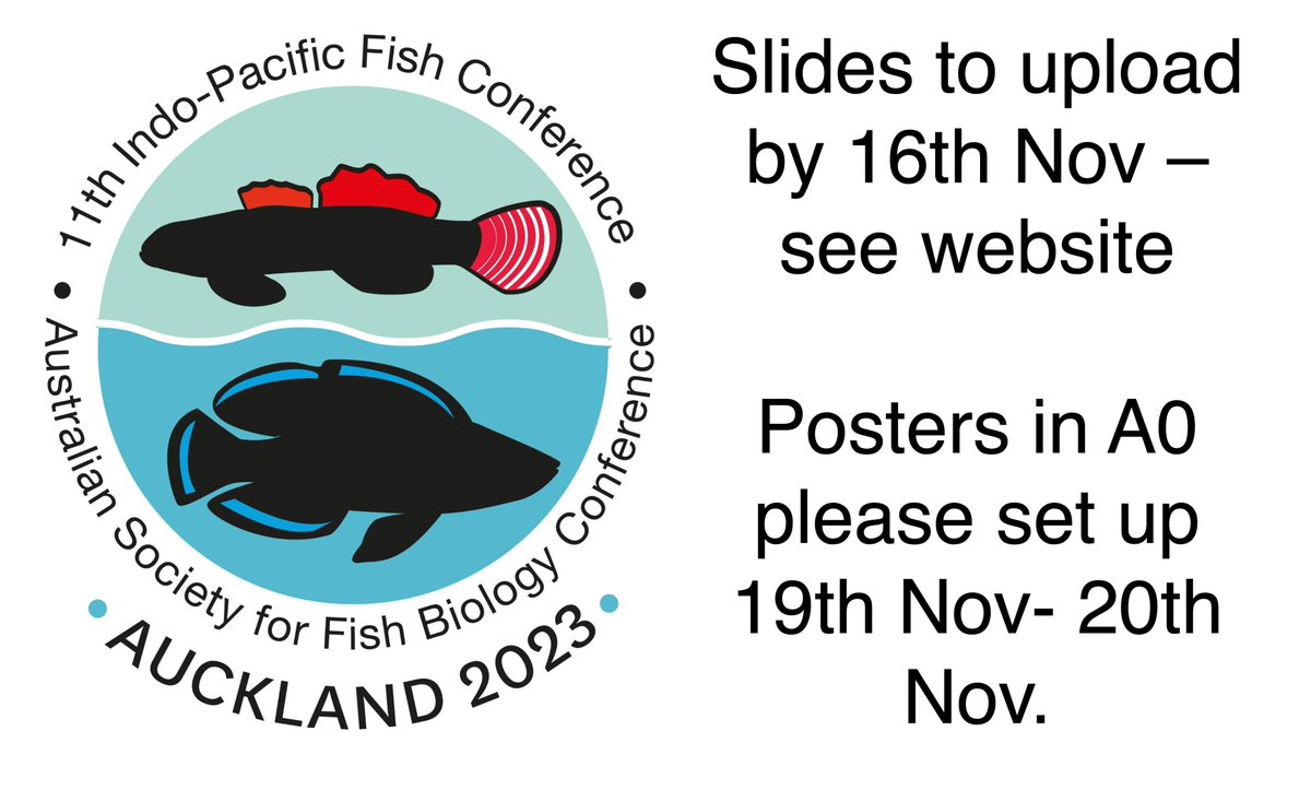 IPFC2023 (@ipfc2023) on Twitter photo π§βπ«Presenting?? You need to upload your slides before 16th Nov NOON (NZ time) here... uoaevents.eventsair.com/PresentationPoβ¦ βΌοΈPlease also bring it on a USB memory stick
πΌοΈPosters? Print in #A0 and bring to conference - need to be set up between 19-20 NOV
β°BTW IPFC11 starts in 20 days.. π§βπ«Presenting?? You need to upload your slides before 16th Nov NOON (NZ time) here... uoaevents.eventsair.com/PresentationPoβ¦ βΌοΈPlease also bring it on a USB memory stick
πΌοΈPosters? Print in #A0 and bring to conference - need to be set up between 19-20 NOV
β°BTW IPFC11 starts in 20 days..