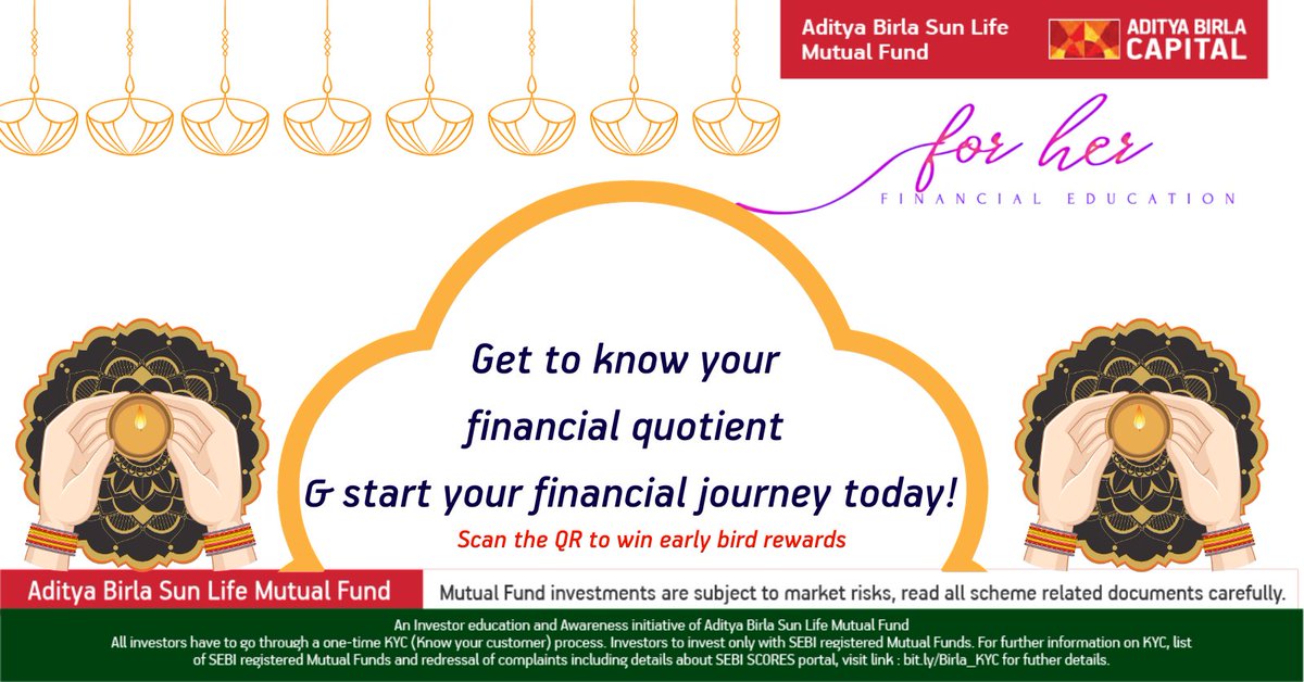 abslmf's tweet photo. Hereโs a special gift for you on your special day.
Celebrate with learning!
#HappyKarwaChauth
#IEDD #mutualfunds #abslmf #financialtips #investoreducation #womenoftoday #career #family #finance #ForHER #basicsoffinance #SIP #karwachauth #festival https://t.co/qE0TUZGPFQ