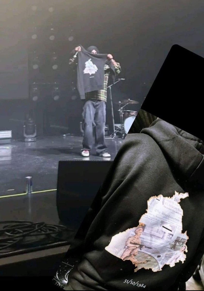 shubhamch05's tweet image. On the 39th death anniversary of Indira Gandhi, we witnessed Khalistani Singer Shubh flaunting a hoodie on stage in London, openly celebrating the killers of Indira Gandhi, Satwant and Beant Singh, effectively glorifying the tragic event of October 31, 1984.
 #boycottshubh