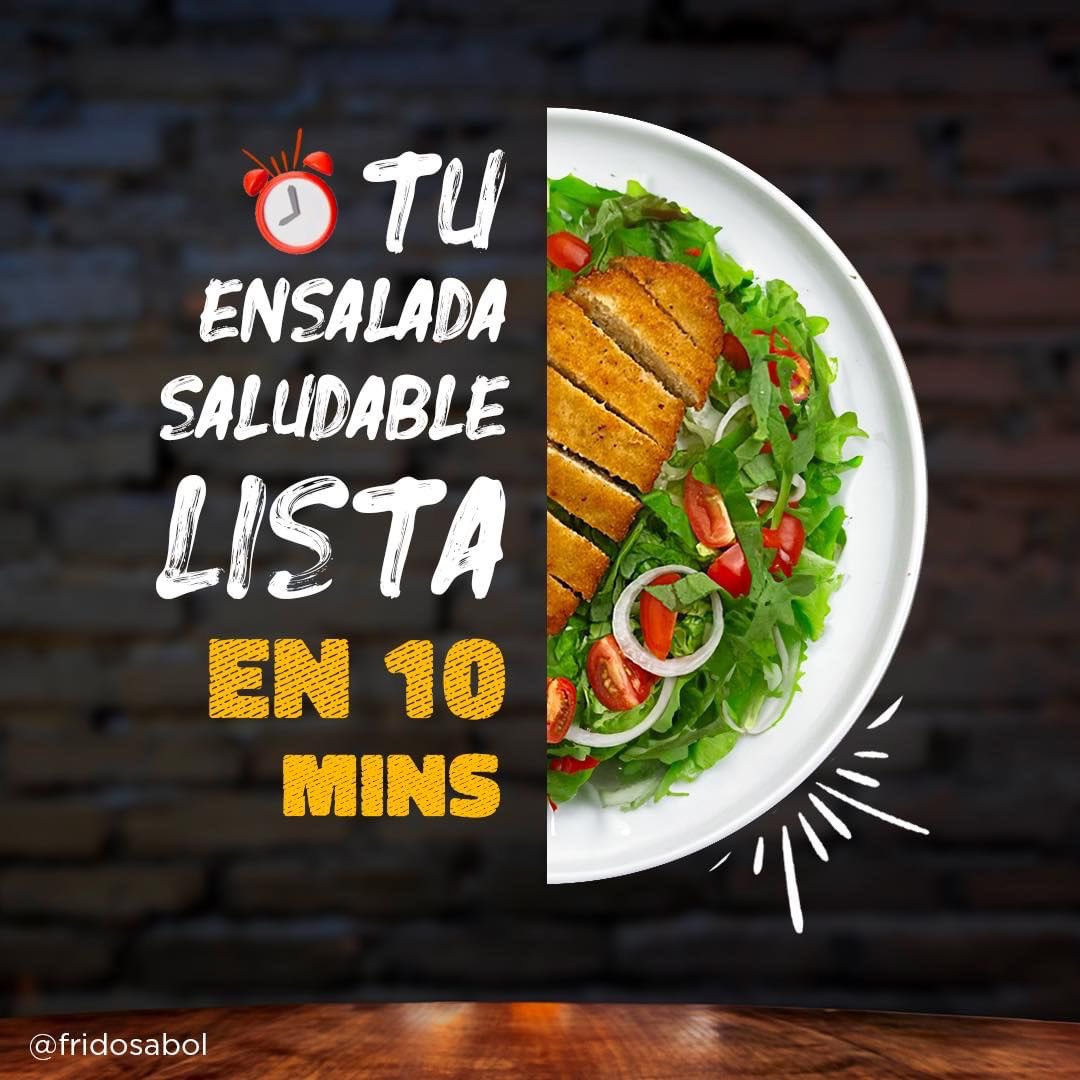 fridosabol's tweet photo. Prepárate una ensalada con nuestras #Milanesas en cuestión de minutos
Milanesa de res o pollo #Fridosa
Lechuga
Tomate cherry
Cebolla
Aceite de oliva 
Sal
Picar, mezclar y servir. 🤤
Si vives en Santa Cruz y La Paz, te esperamos en nuestras #TiendasFridosa. https://t.co/s05bal0HGl