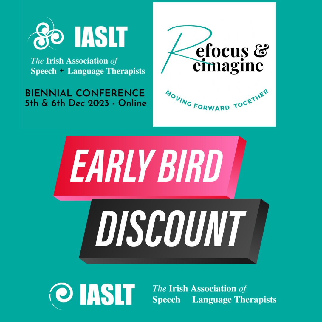 iaslt's tweet image. Have you got your #IASLT2023 Conference ticket?

Book your ticket before 12am on Sunday 5th November to avail of the great value ‘Early Bird’ rates!

iaslt.ie/learning-centr…