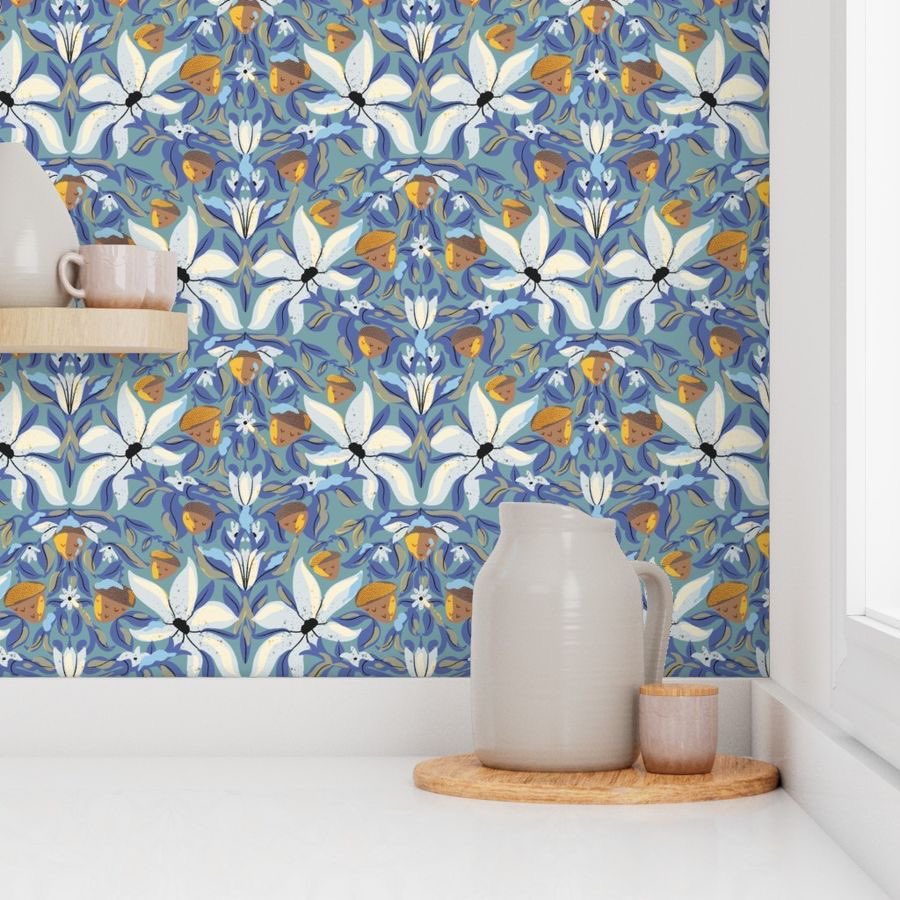 RaveenaBaskaran's tweet image. 🌼Entry for apricity #spoonflowerchallenge #spoonflowerdesignchallenge 

Warmth in the bloom - sun shines on the frozen blooms and acorns 🌥️

#spoonflower #spoonflowerwallpaper #spoonflowerfabric #spoonflowerhome #spoonflowermakers #spoonflowerdesigner #spoonflowerartist