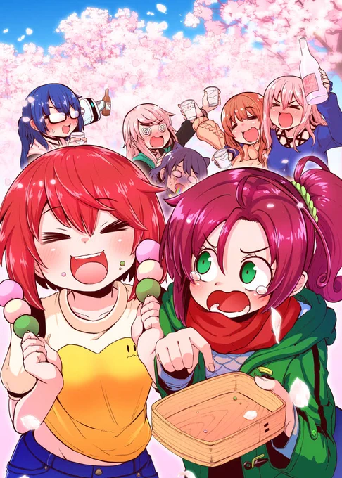 スクランブル宙域のビジュアルを描かせていただくのも3回目です。季節に合わせて描くの楽しい