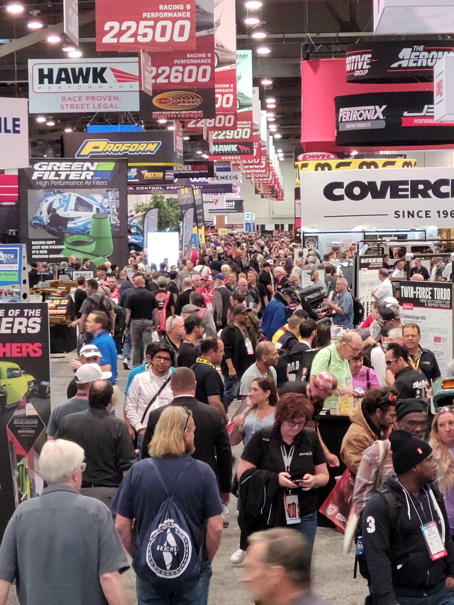 We had a GREAT DAY on Day One at The SEMA Show 2023. The show was PACKED!  Saw lots of old friends, made some deals,  put some exciting things in the works for 2024, and made many new  friends &amp; hopefully lots of future clients. Can't wait for day two! #semashow2023