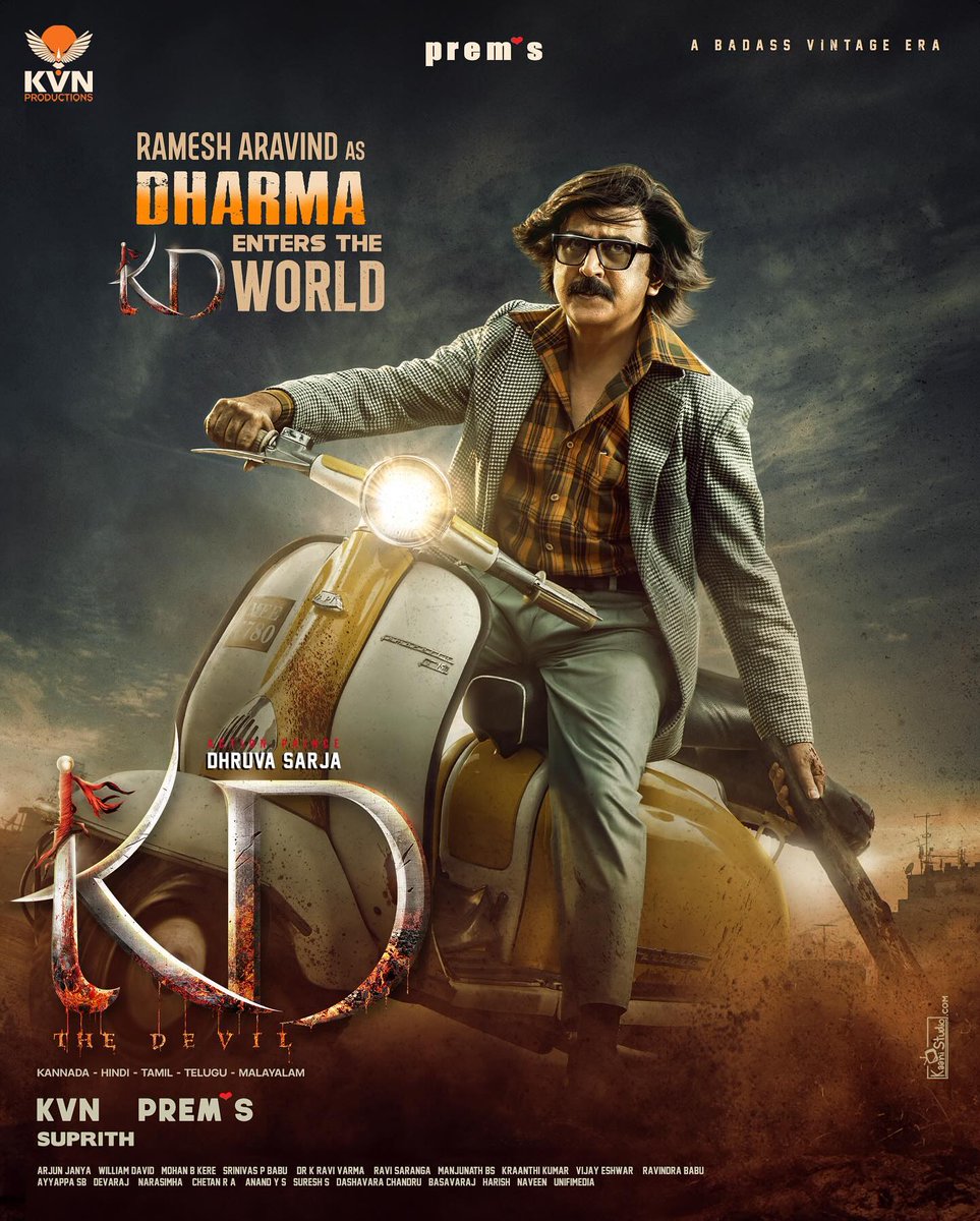 #RameshAravind  as #Dharma Enters The #KD World .

#Prems #SanjayDutt