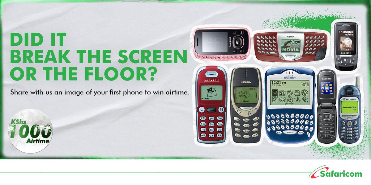 Safaricom_Care's tweet photo. Mumelia sana wadau, so today we will select 50 winners randomly. Leo ndio utajua kama uko na nyota ama uko tu. All you need to do, is reply to this with an image of your first phone using #CustomerObsessionMonth Let's go. https://t.co/cBSY8nv8RN