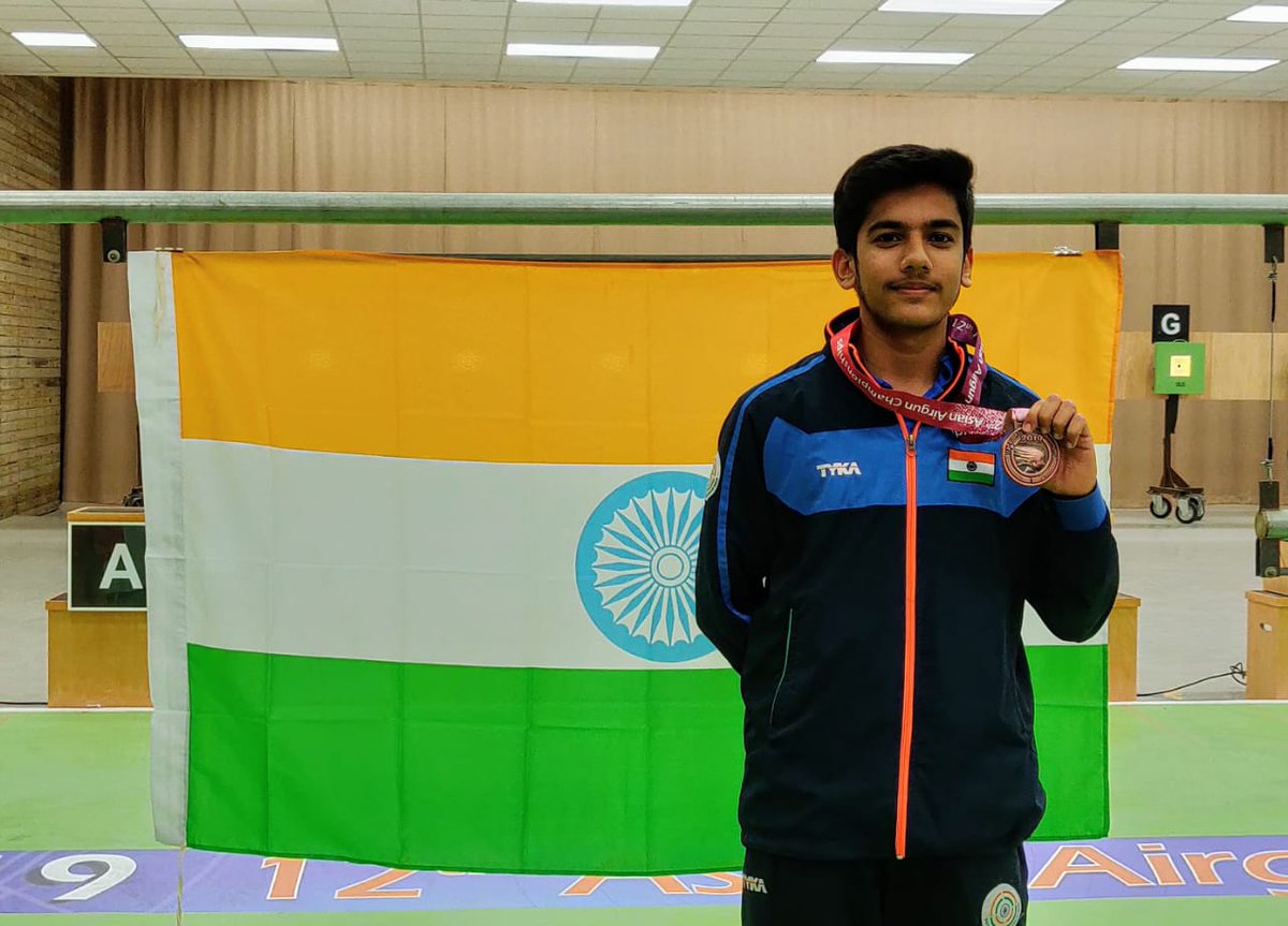 Aishwary Pratap Singh Tomar wins GOLD🥇 medal in Men's 50m rifle 3 Positions individual final at Asian Shooting championships 2023! 🙌🔥