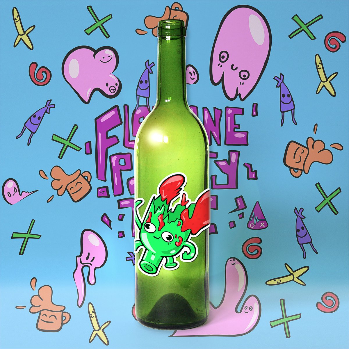 ANNOUNCEMENT:🎉
The Flatline Party store will be going down at 6PM AEDT tonight! This is so we can get it ready for our new DROP on Saturday the 4th of Nov.

Lastly meet BOTLY, a new character in the FP universe, he'll be available in sticker form on Saturday.