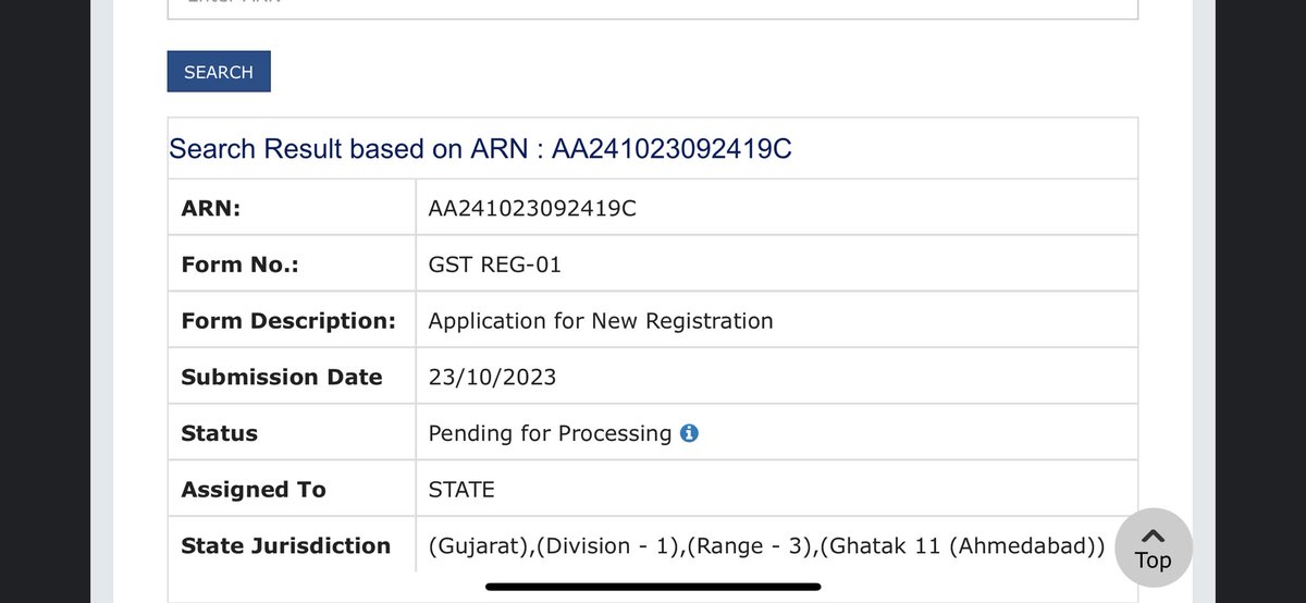 RajGangdev's tweet photo. Your Application &amp; GST REG-01 is submitted successfully and ARN is AA241023092419C. 
Registration not issued as applied 1 week ago @Infosys_GSTN @askGST_GoI @GST_Council @cbic_india @FinMinIndia https://t.co/ocWxwBnDVn