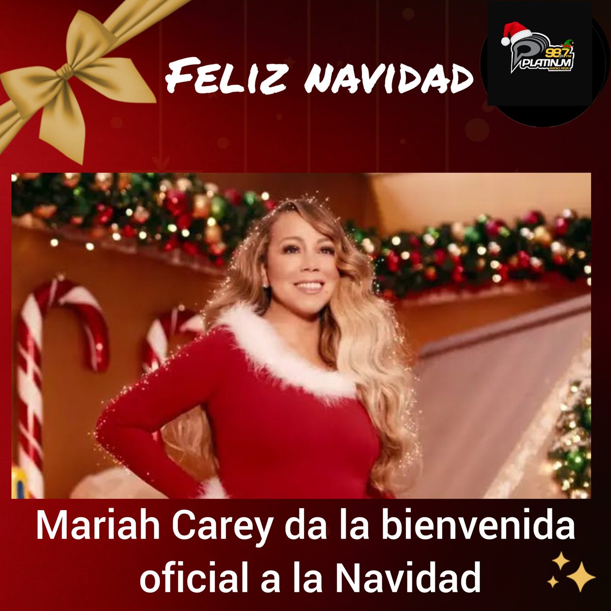 Se trata de una fecha muy especial, sobre todo para Mariah Carey, que durante estos meses se va a embolsar millones y millones de dólares gracias a su hit All I want for Christmas is you. Lanzado en 1994, el tema se ha convertido en el símbolo de la Navidad.