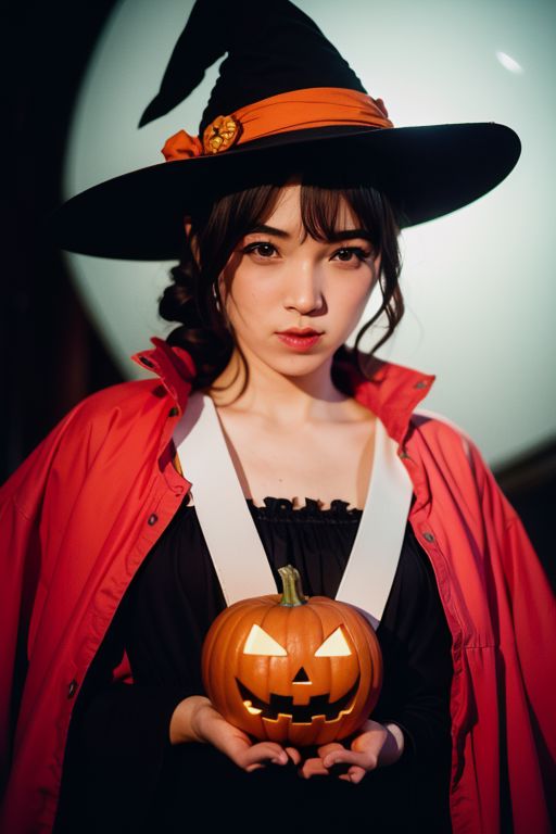 Jkt48LeapYear's tweet photo. #Halloween #Halloween2023 AI creation of @N_ShaniJKT48 si penyihir cantik https://t.co/ies4IWUaOa