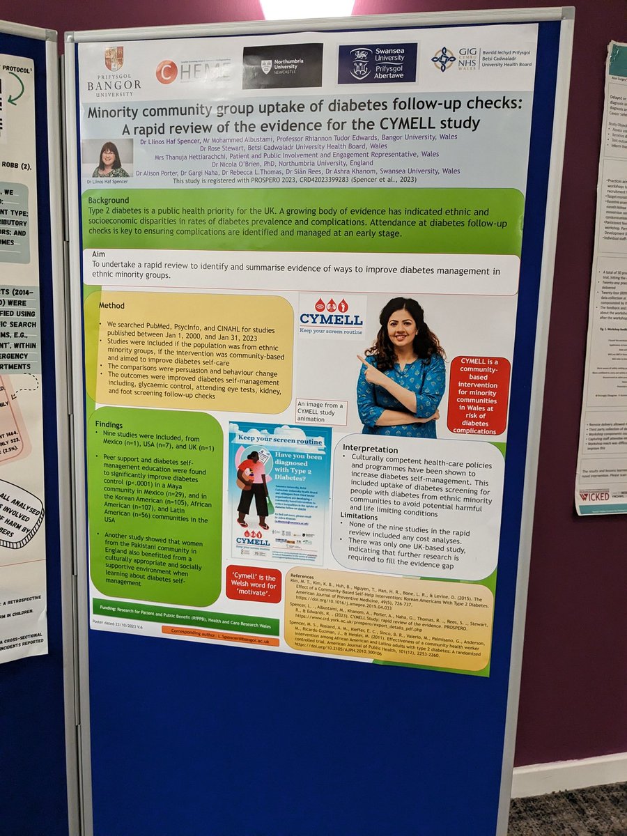 #prime2023 #cymell #poster #type2diabetes @CHEMEBangor @HCECymru