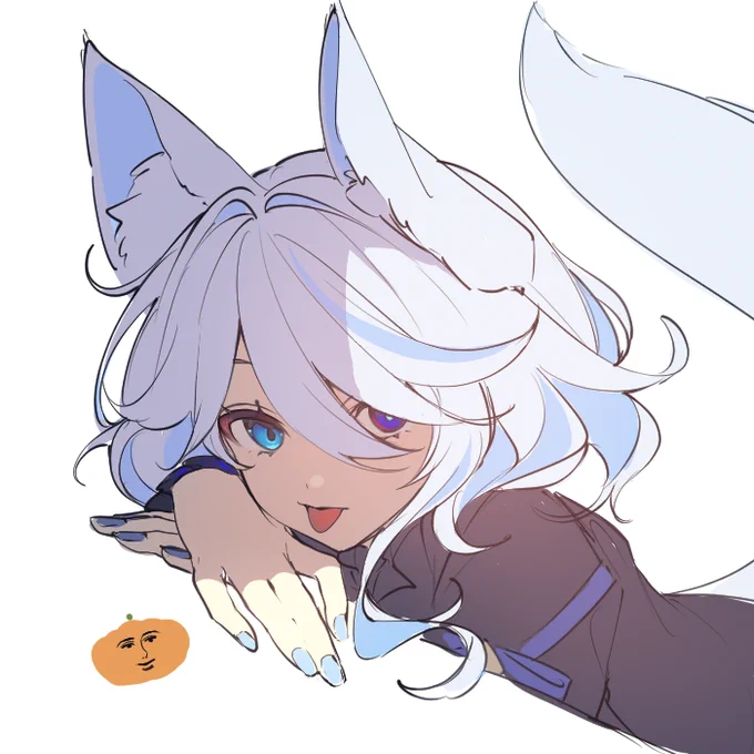 これが私のハロウィン絵です。そうです、そういうことにしましょう