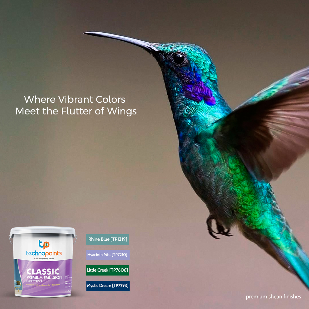 TechnopaintsS's tweet image. Where vibrant colors meet the flutter of wings.

Techno Paints ....Right Choice in colours.
Introducing our Techno Paints collection, where art meets the magic of hummingbirds.

technopaints.in
1800 212 5585

#technopaints #uniqueshades #Wallcolor #PaintYourWalls #color
