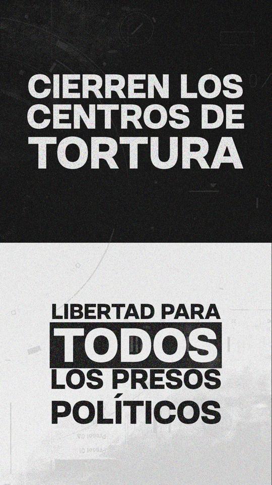 LuisCarlos's tweet photo. #CierrenLosCentrosDeTortura en Venezuela.
#LibertadParaTodos los presos políticos, personas con medidas cautelares y exiliados.
Justicia y reparación para ellos y sus familias. https://t.co/JfhYwADPBi