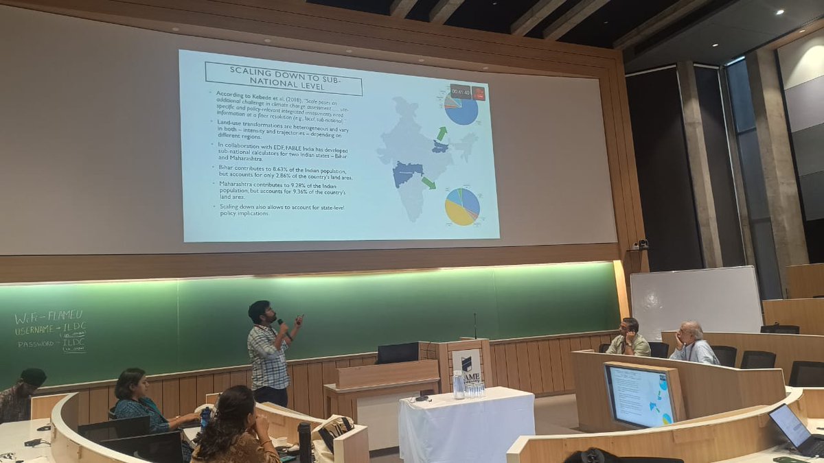 IndiaLandConf's tweet photo. "The #Fable Calculator is an #open excel #tool that focuses on #agriculture as the main driver of #land-use change."

"Land use transformations are heterogeneous and vary in both intensity and trajectories"- Ankit Saha from @IIMAhmedabad at #ildc2023
#foodsystems #landrights https://t.co/FTaK6dyeGU