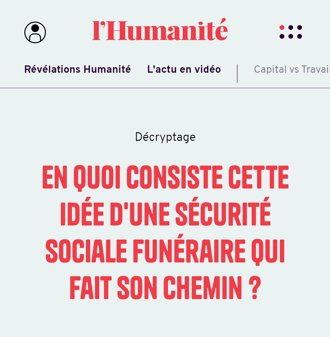 BosettiLaurent's tweet photo. 🍂 Et pourquoi pas une sécurité sociale de la mort ?
#securitesociale #funeraire
#ServicePublic

https://t.co/0BmZhktm2Z https://t.co/ygw3lO7zcr