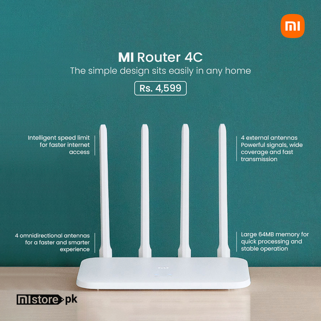 MistorePk's tweet photo. "Mi Router 4C: Your Gateway to Faster, Reliable, and Secure Internet!" ππ Elevate your connectivity.
Buy Now: https://t.co/MtQa2yX6fB
#MiRouter4C #HighSpeedInternet https://t.co/uxXQH8H1mY