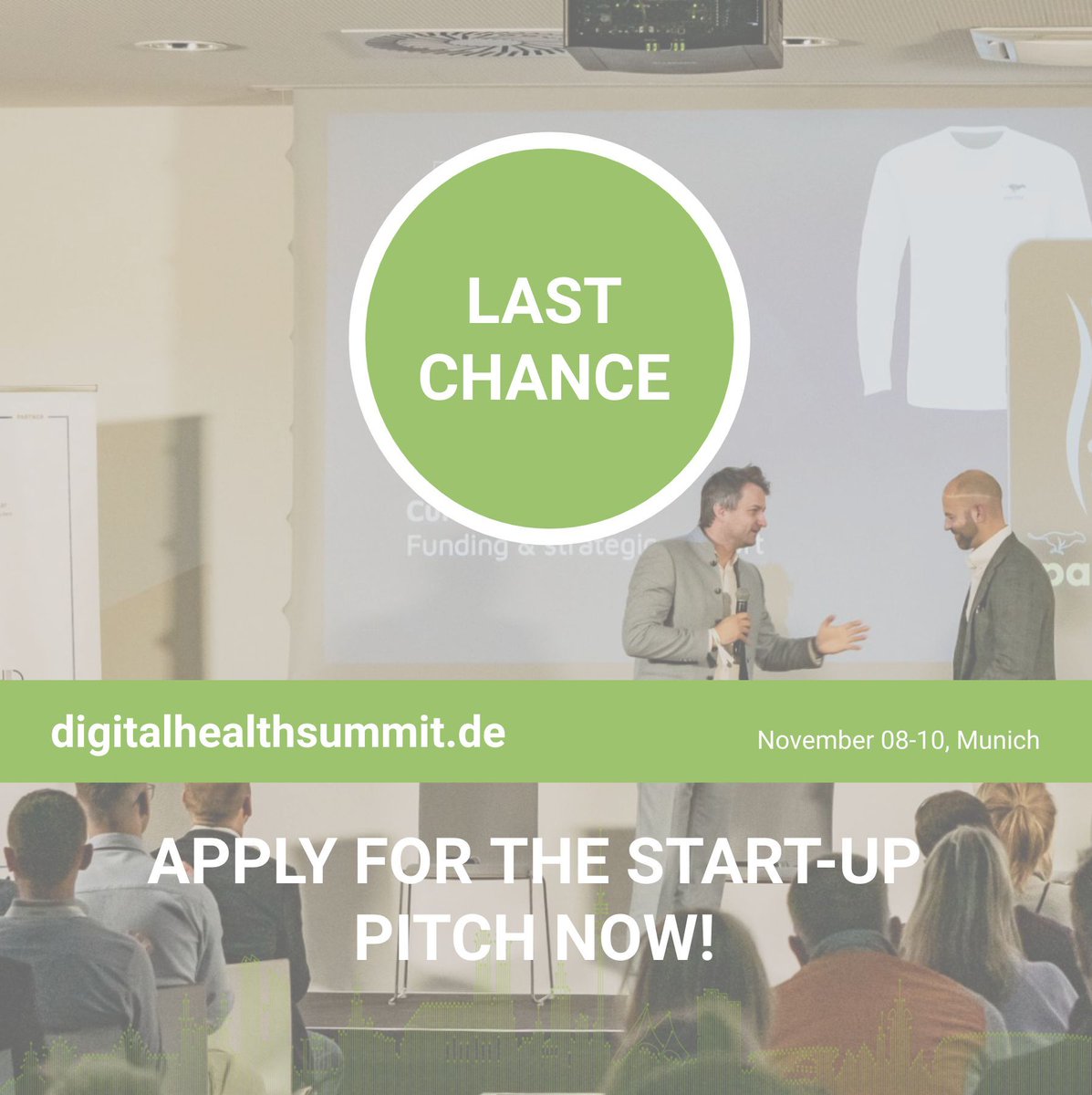 Pitch your Start-up in front of the Munich Ecosystem! 
The top 8 Start-ups will pitch for EIT Health Award. 
The top 20 will be invited to Munich. 
All submissions will receive a virtual booth. 
Apply on our website until November 1, it's worth it!  
buff.ly/2JXqKlj